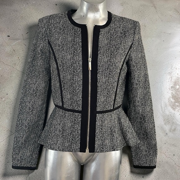 Dkny Jackets & Blazers - DKNY Black and Gray Textured Blazer in Size 6 - NWOT